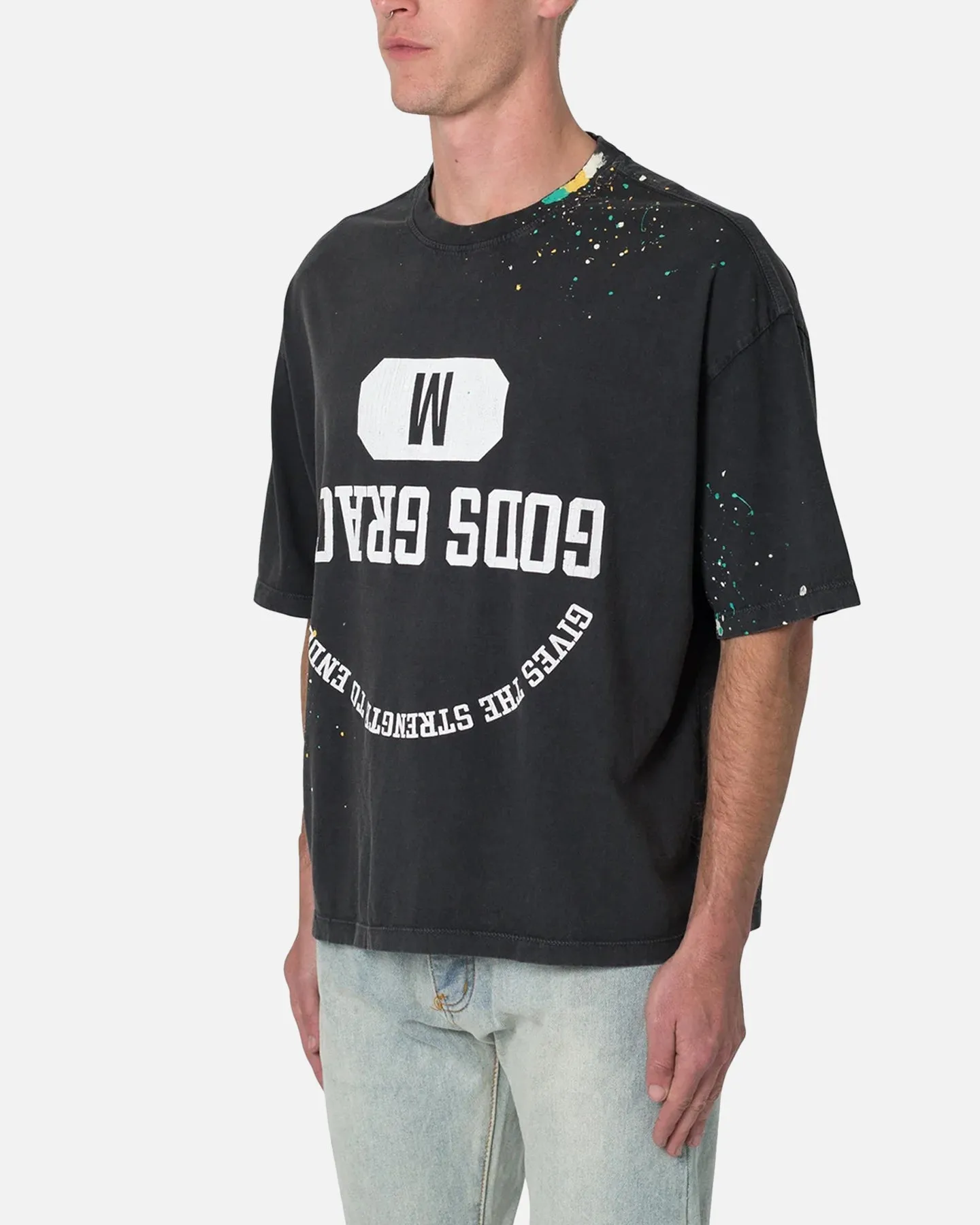 MNML Gods Grace Vintage T-Shirt Washed Black