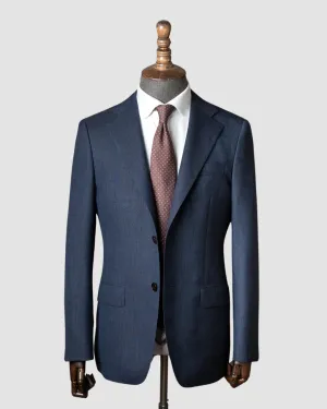 Navy Nailhead Wool Sports Jacket | Luca Model