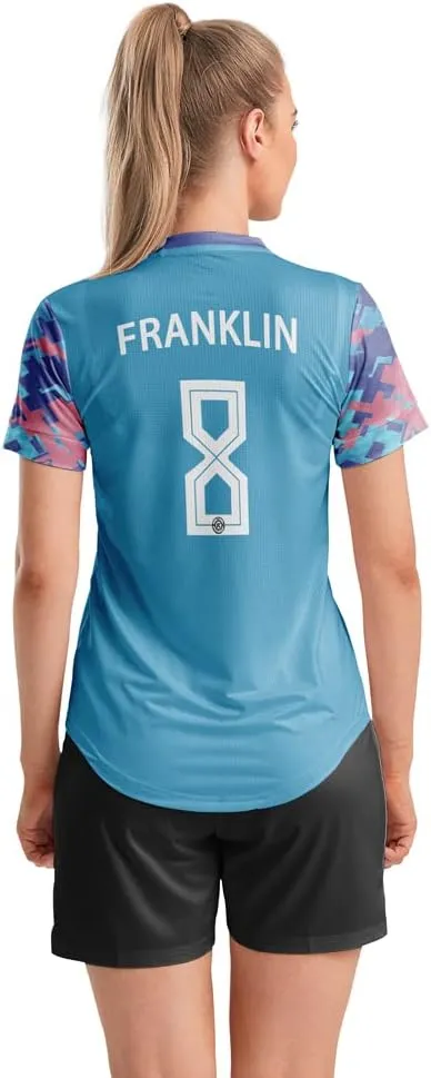 ORKY Women Customize Soccer Jersey, Quick Dry Sublimation Personalize Shirt Short Set, Custom Made Team Match Uniform Camo
