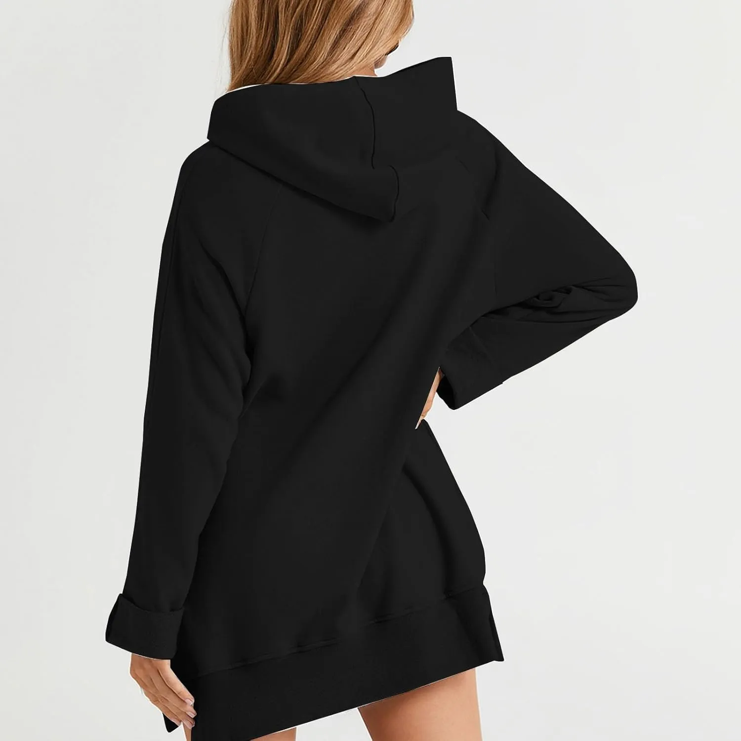 Oversized Hoodie Dress for Womens Hoodies Pullover Long Sleeve Hoodies with Pocket 2024 Fall Trendy Clothe