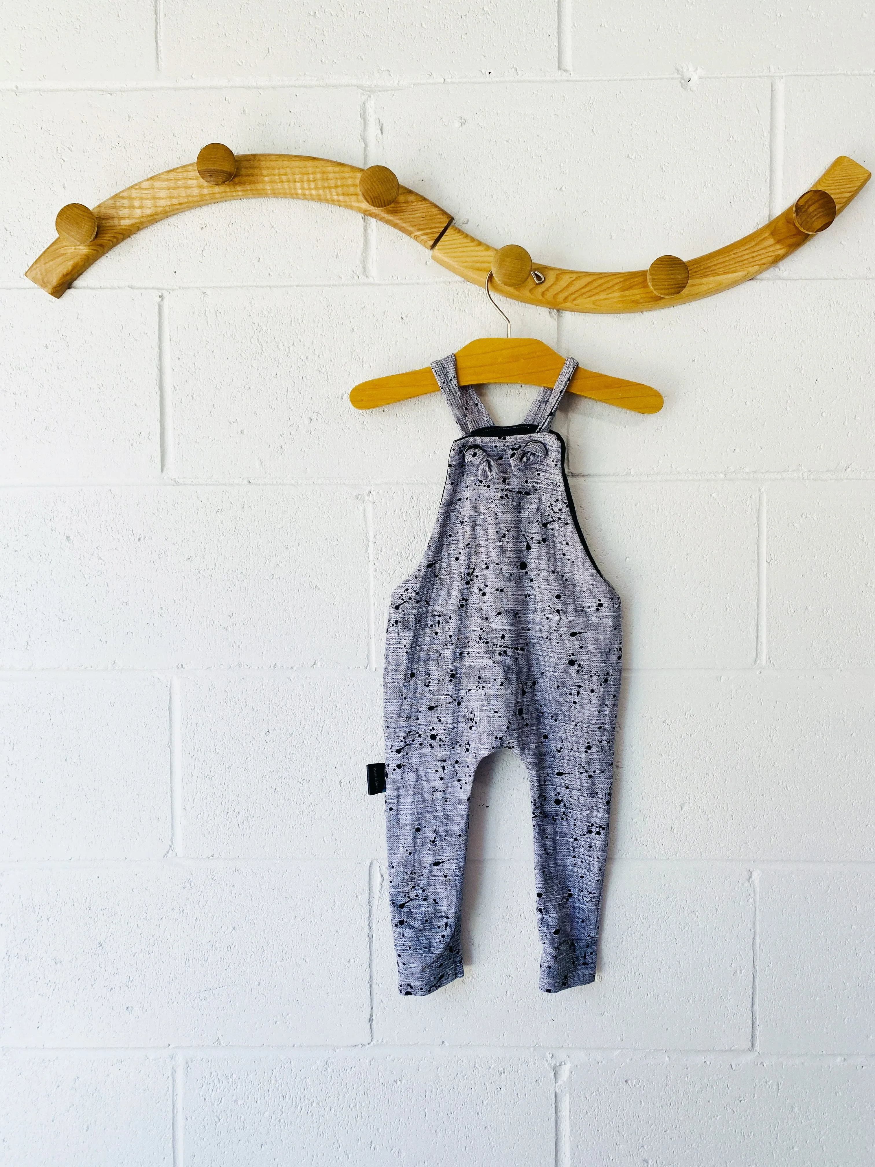 Paint Splatter Overalls, 12-24 months