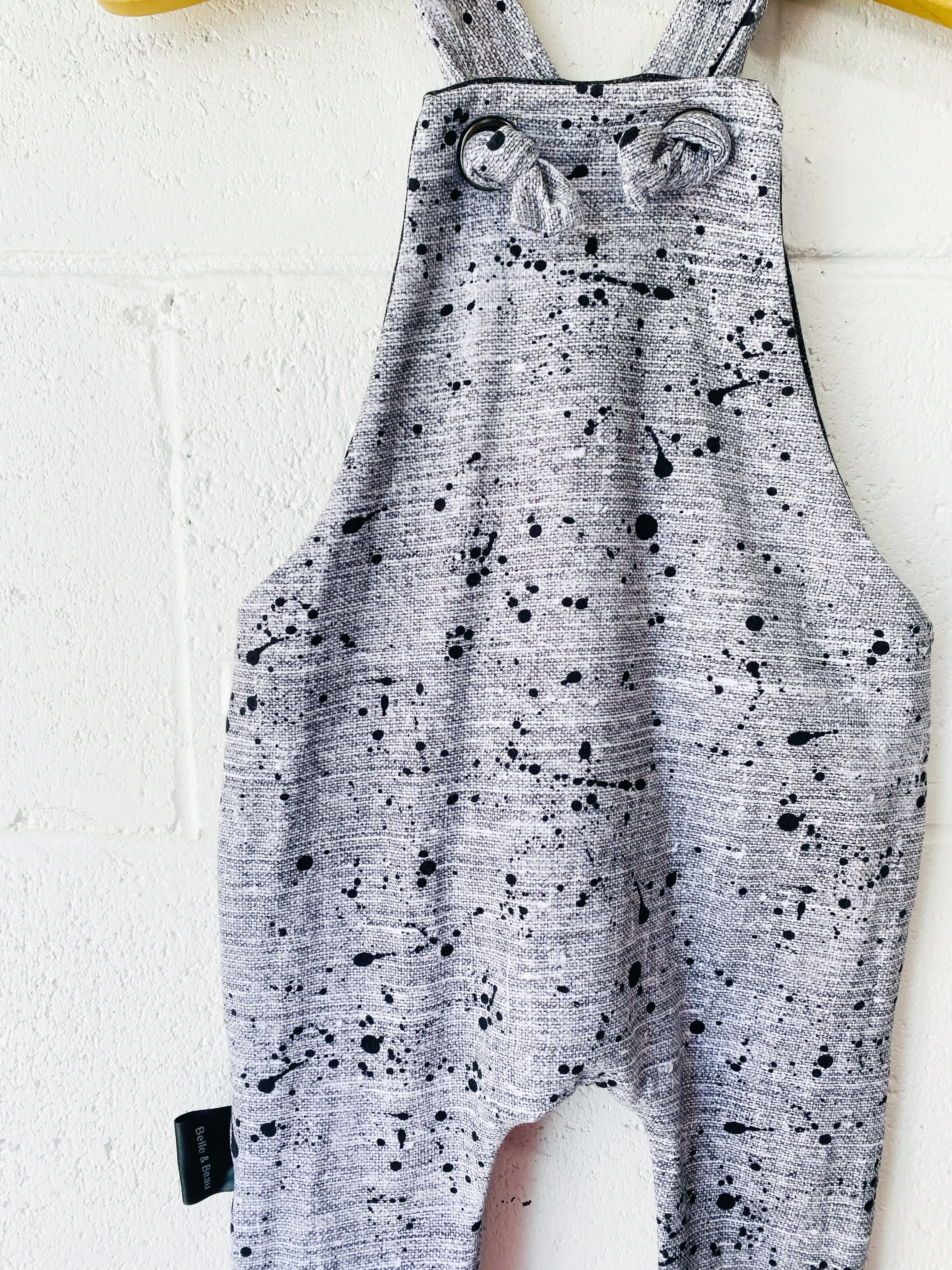 Paint Splatter Overalls, 12-24 months