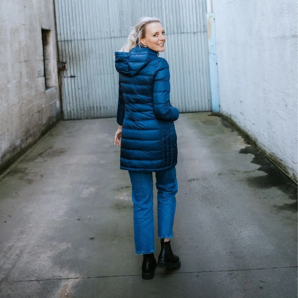 Sarah Women's 90/10 Packable Down Coat - Moonlight