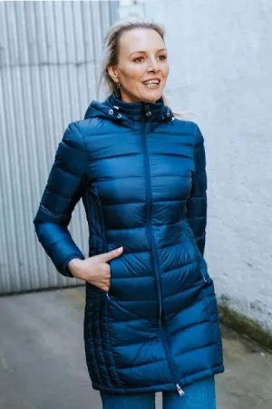 Sarah Women's 90/10 Packable Down Coat - Moonlight