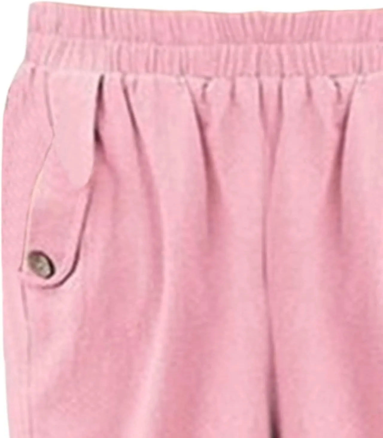 Summer Linen Cropped Trousers for Women Elastic Waist Button Fly Comfy Solid Color Capri Pants Quick Dry Running Sweatpants