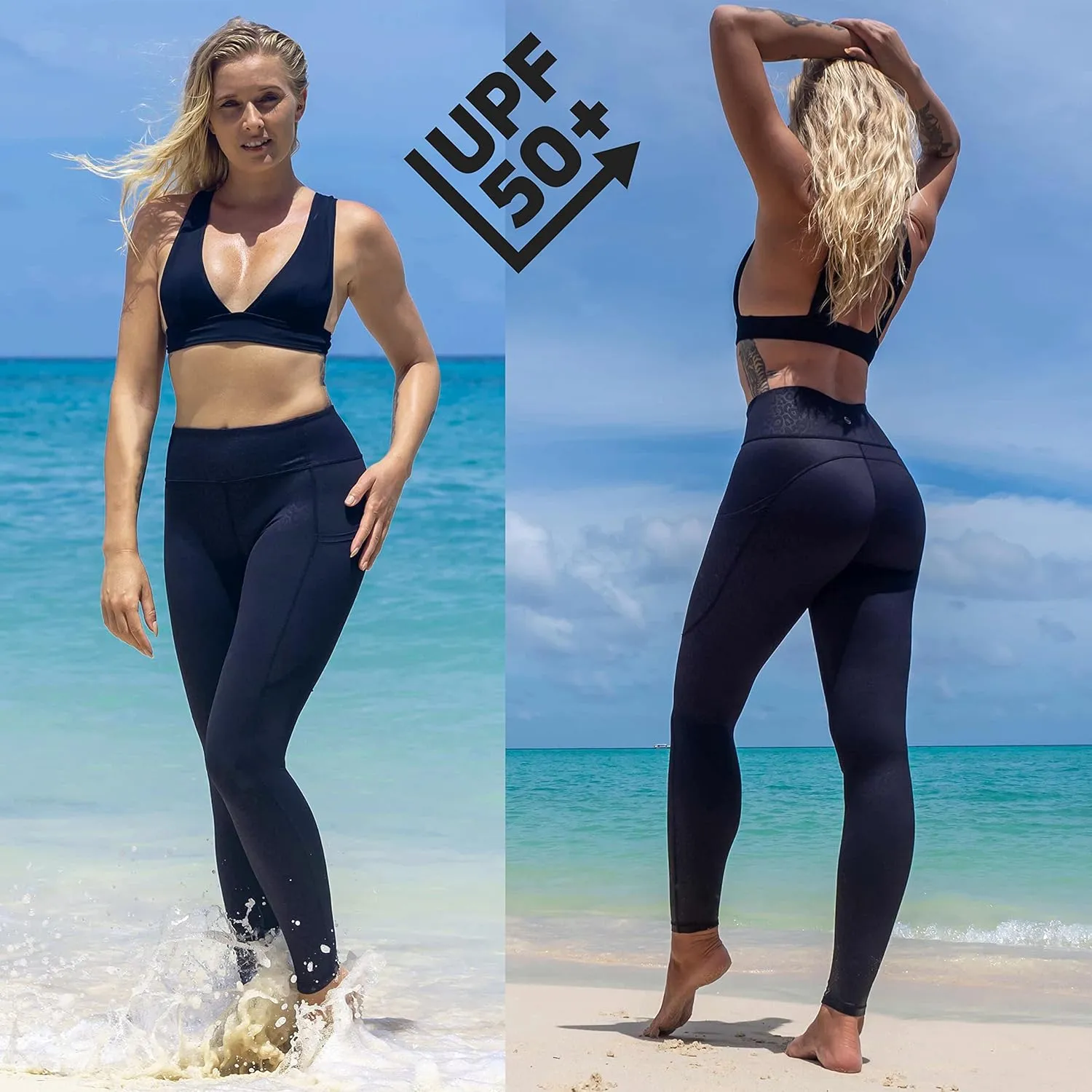 Swim Leggings for Women Quick Dry & UPF 50  Sun Protection Tights
