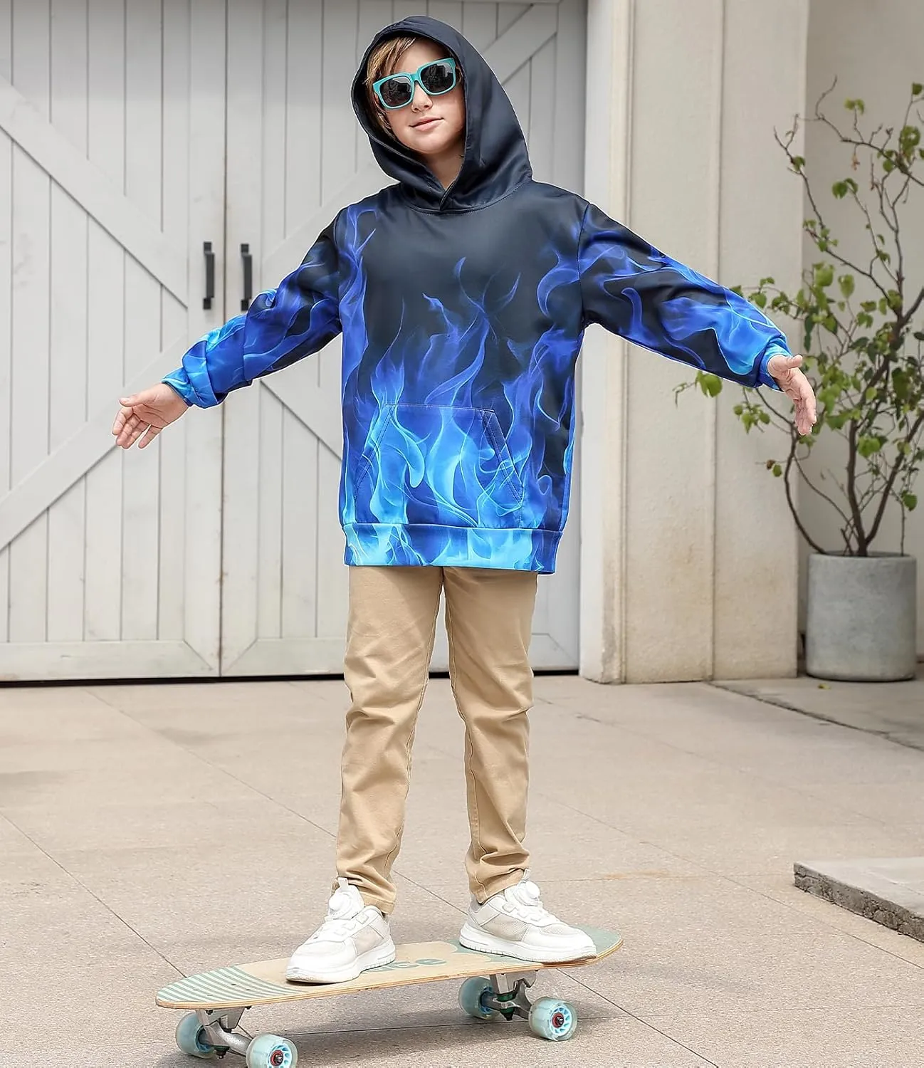 UNICOMIDEA Kids Hoodies Pullover 3D Sweatshirt Jumpers Tops for Boys Girls 6-16 Years Old