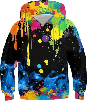 UNICOMIDEA Kids Hoodies Pullover 3D Sweatshirt Jumpers Tops for Boys Girls 6-16 Years Old