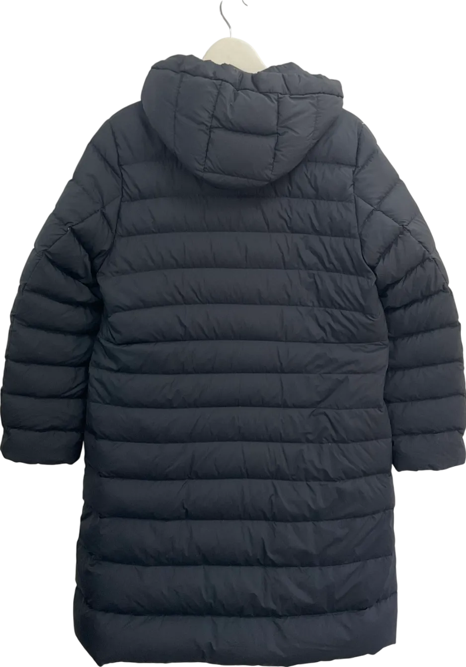 Uniqlo Black Seamless Down Long Coat UK L