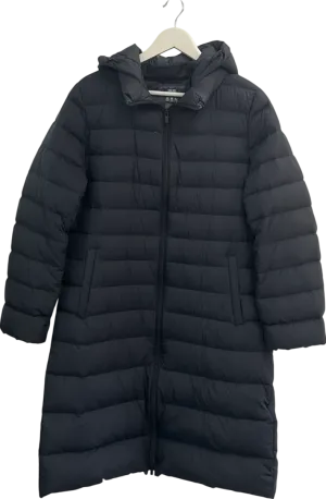 Uniqlo Black Seamless Down Long Coat UK L