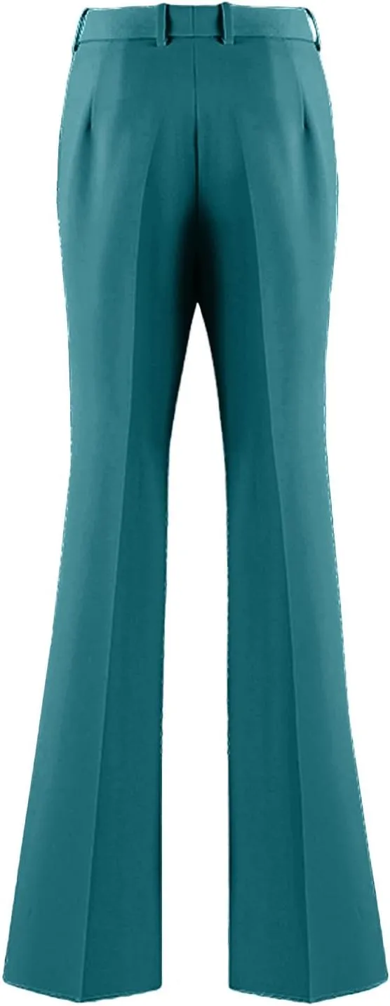 Wemaliyzd Women's Suits 2 Piece Work Office Peak Lapel Slim Fit Office Lady Blazer Pants