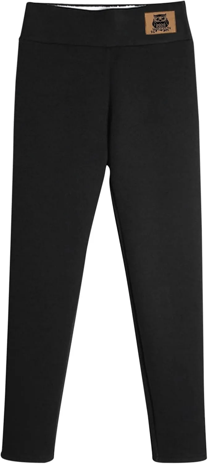 Winter Leggings for Women Fleece Lined Camping Tights Casual High Waisted Thermal Winter Warm Yoga