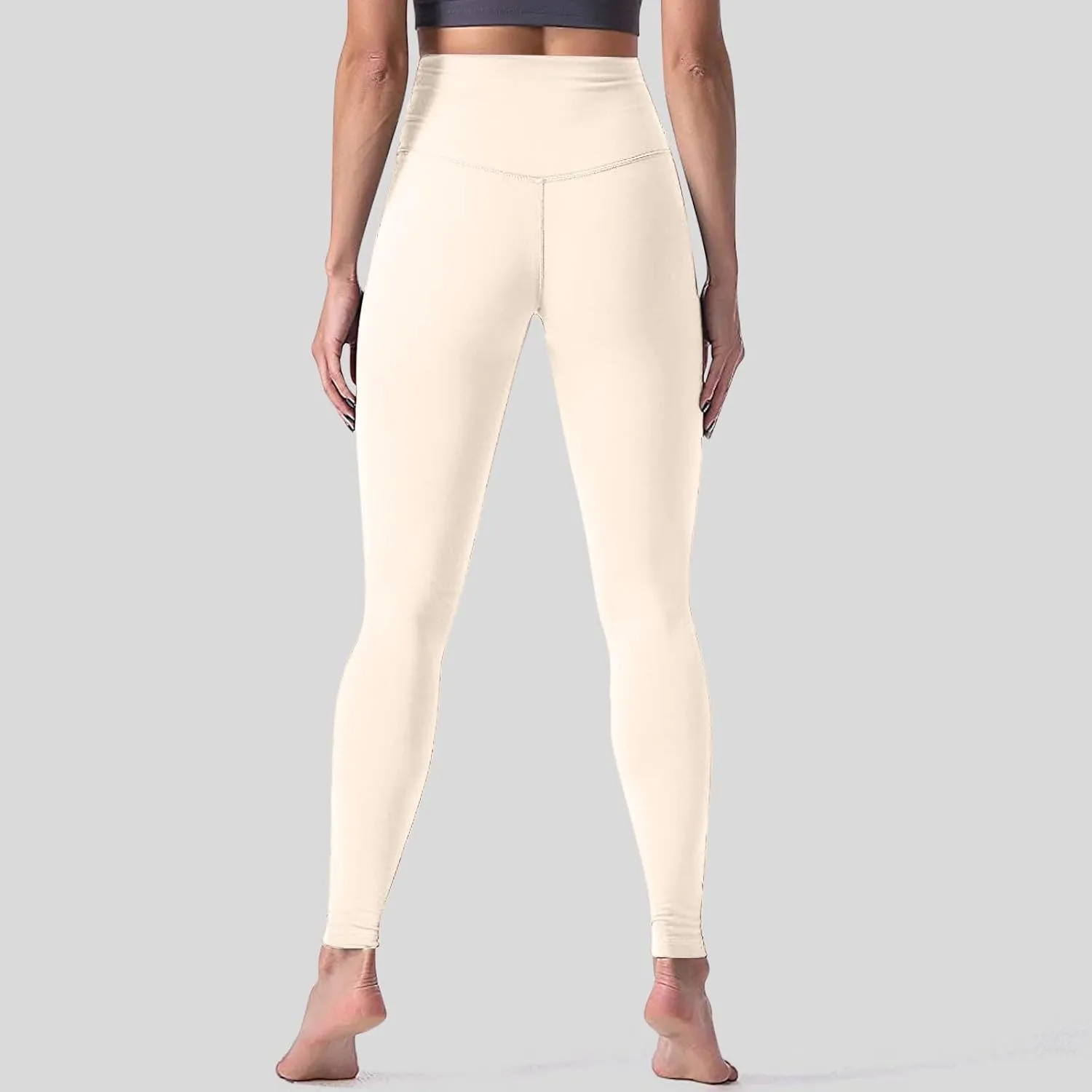 Women High Waisted Leggings Stretch Slim Butt Lifting Yoga Pant Through Tummy Control Sport Gym Lounge Tights Trouser
