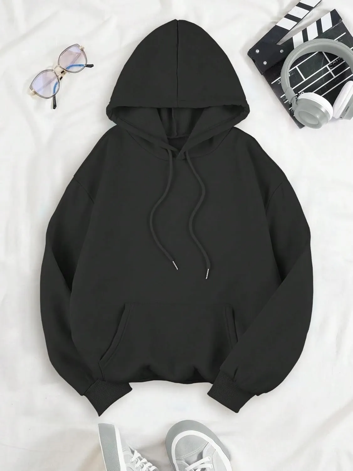 Women's Cheetah Leopard Star Print Hooded Sweatshirt Y2k Casual Long Sleeve Pullover Hoodie Tops