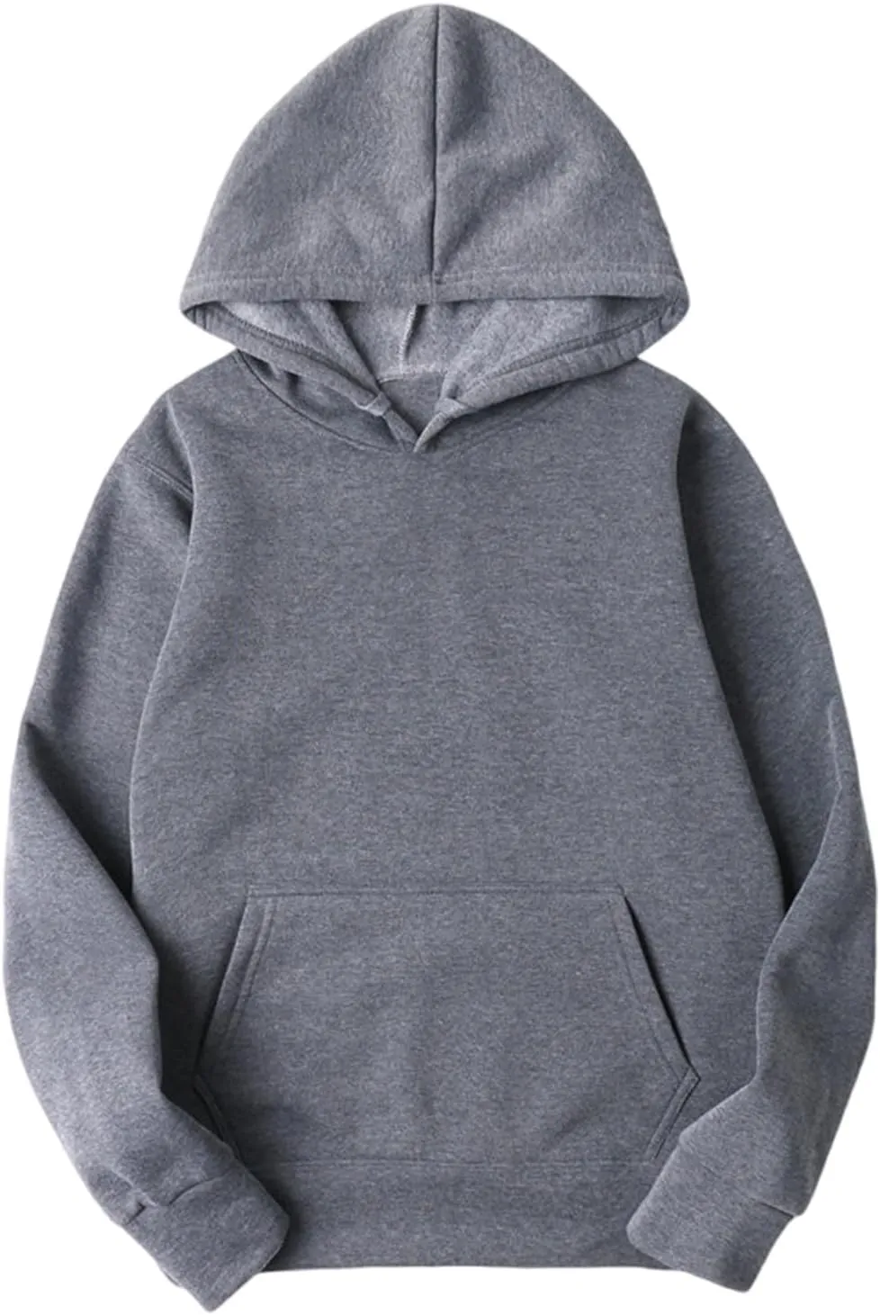 Womens Crewneck Oversized Sweatshirt Drawstring 2024 Fall Warm Cropped Solid Hoodies Loose Long Sleeve Pullover Tops