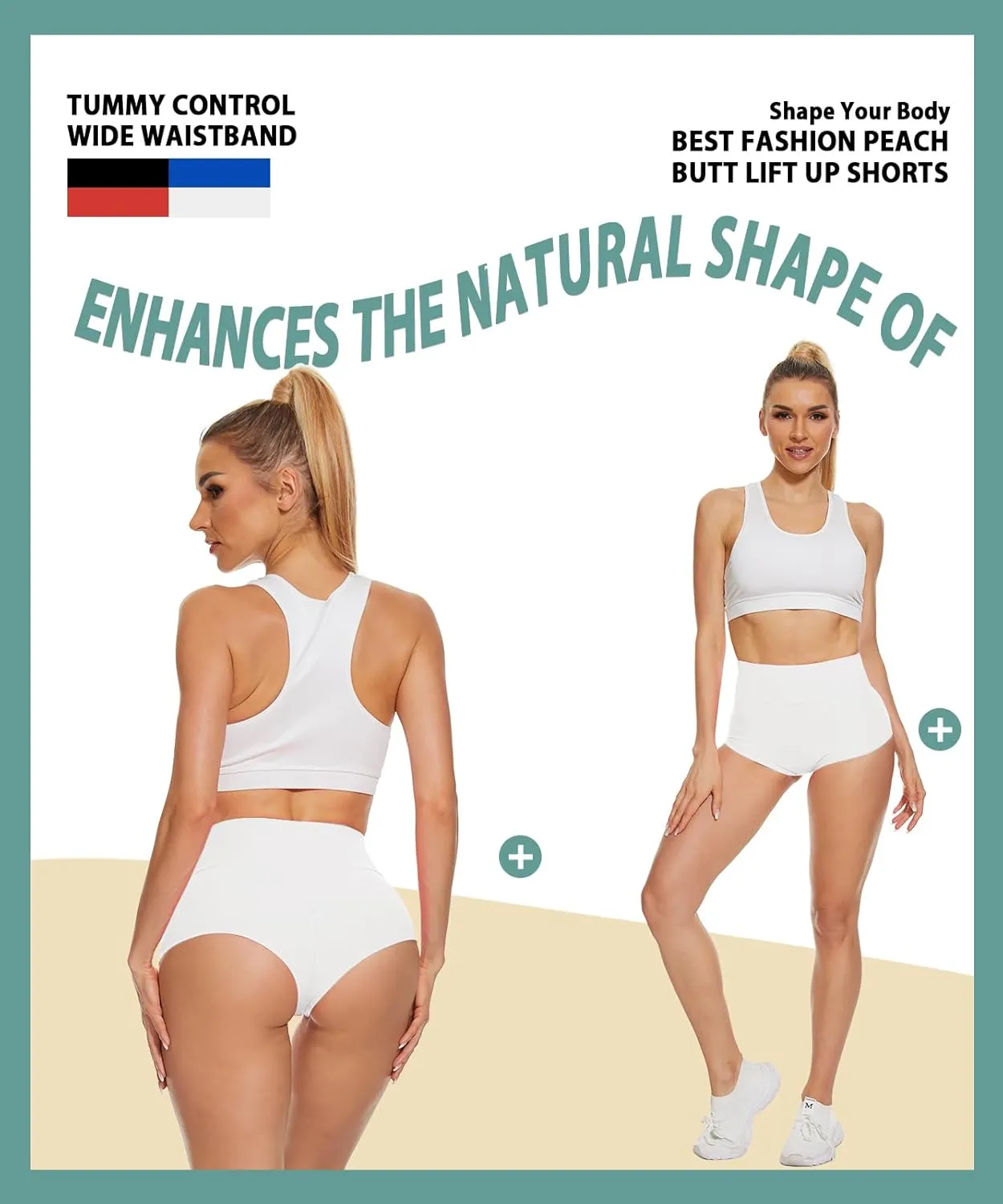 Women's High Waist Yoga Booty Shorts Workout Spandex Dance Hot Pants Butt Lifting Leggings Rave Outfits