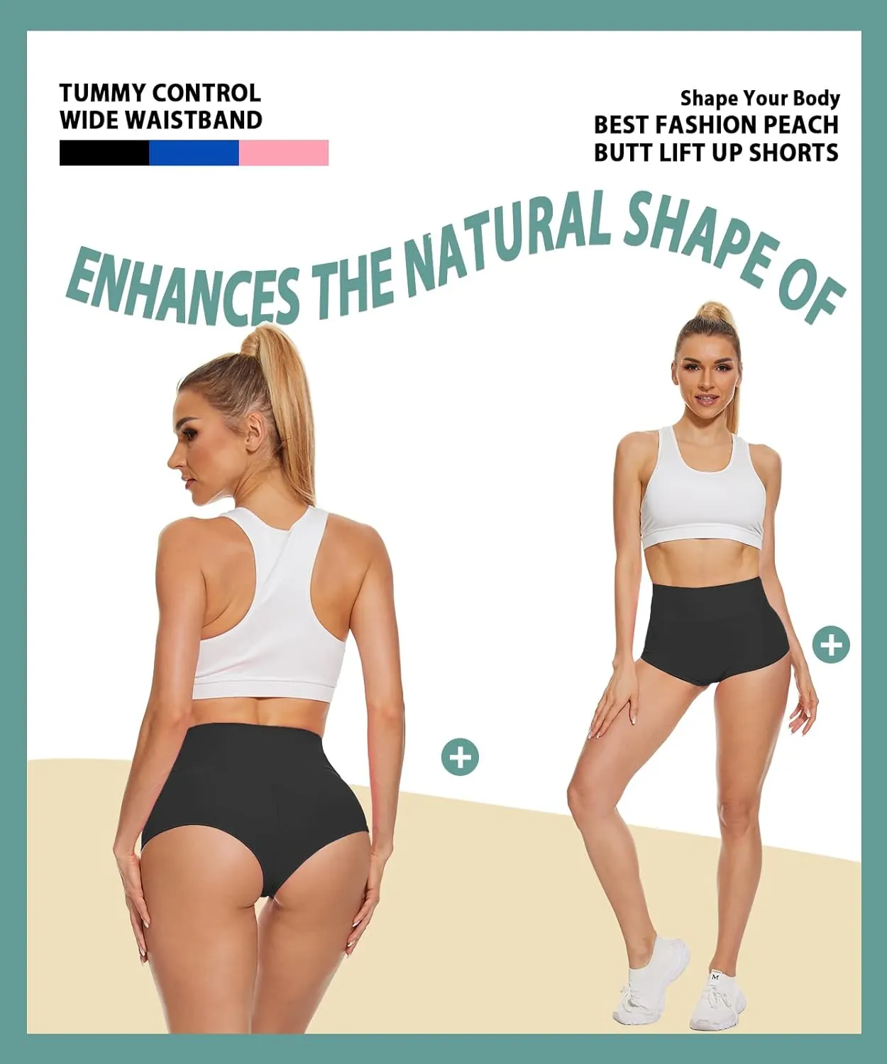 Women's High Waist Yoga Booty Shorts Workout Spandex Dance Hot Pants Butt Lifting Leggings Rave Outfits