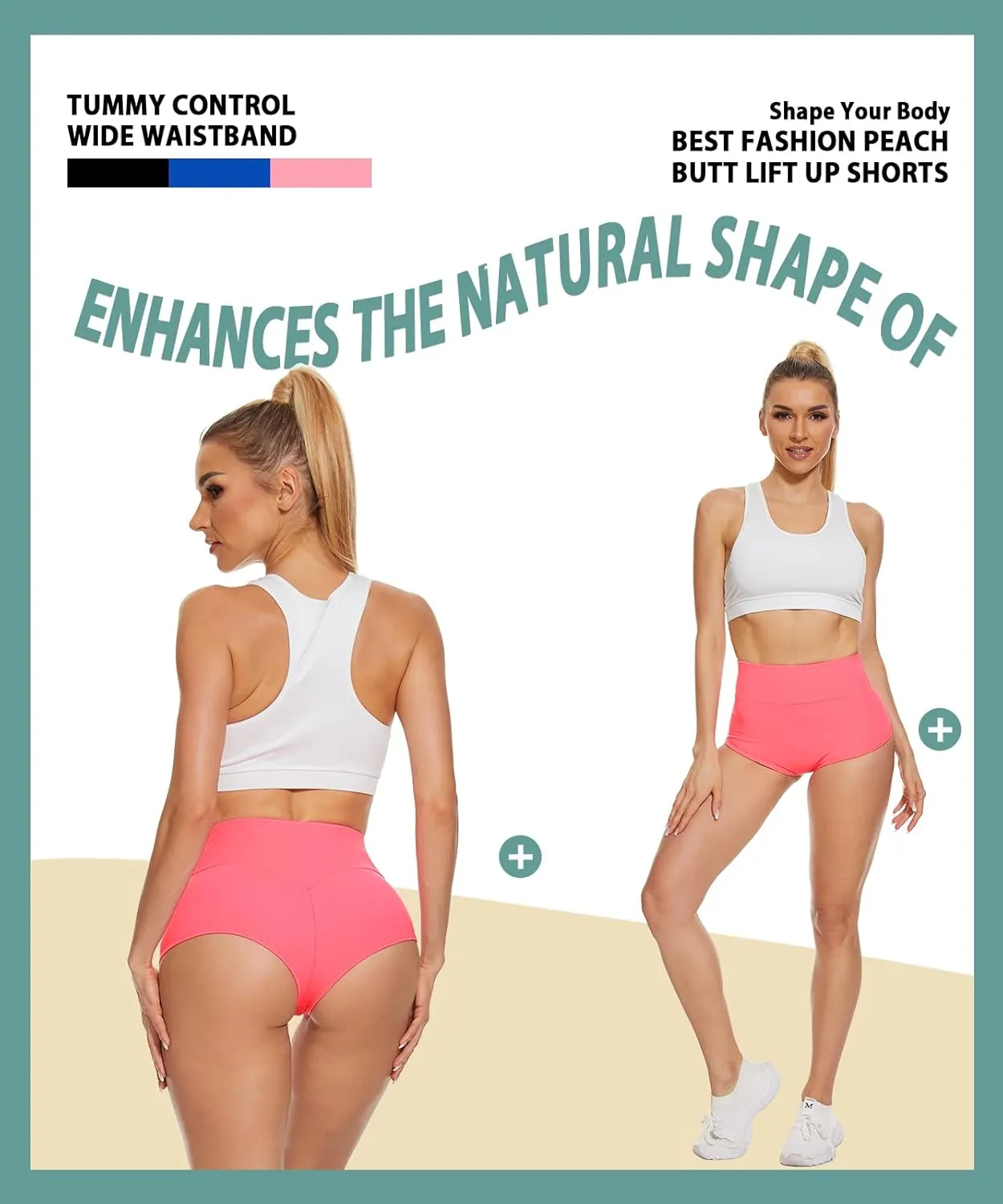 Women's High Waist Yoga Booty Shorts Workout Spandex Dance Hot Pants Butt Lifting Leggings Rave Outfits
