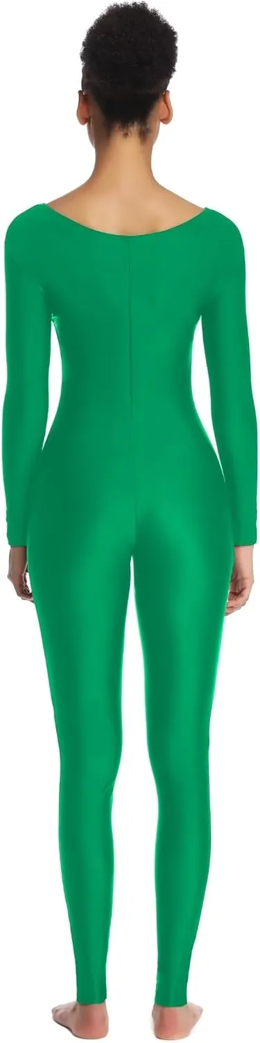 Women's Long Sleeve Unitard Dance Costume Spandex Full Body Suits One Piece Jumpsuits