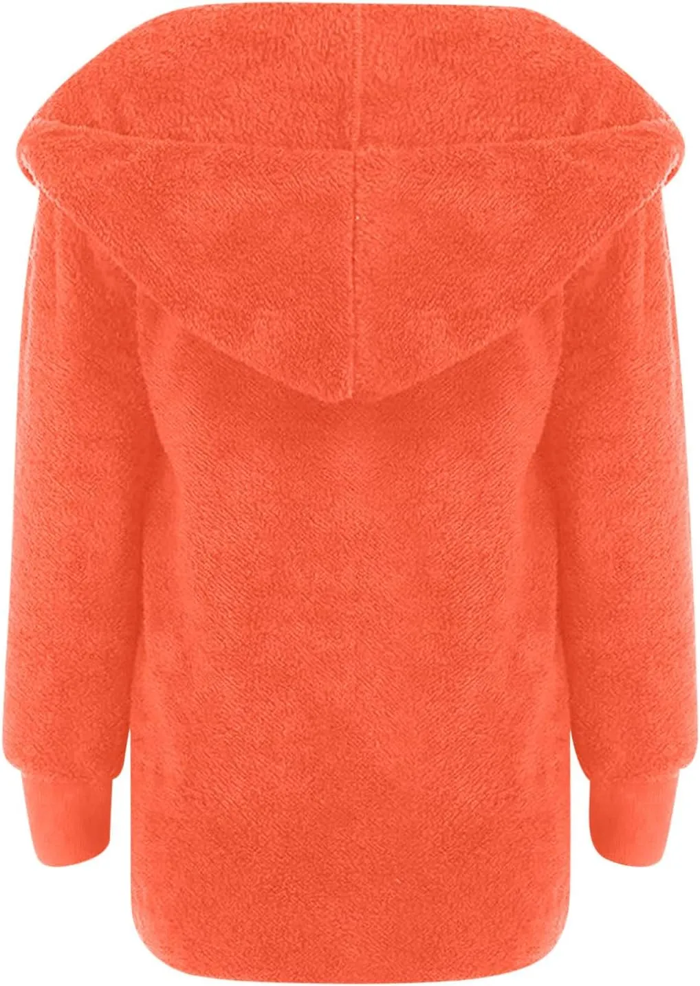 Womens Sherpa Jacket Comfy Fleece Hoodies Fuzzy Jacket Oversized Open Front Cardigan Teddy Coat Outerwear with Pocket