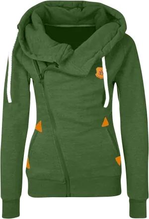 Womens Side Zip up Hooded Sweatshirt Casual Fashion Jackets Fall Outfits Winter Warm Y2k Coat with Pockets