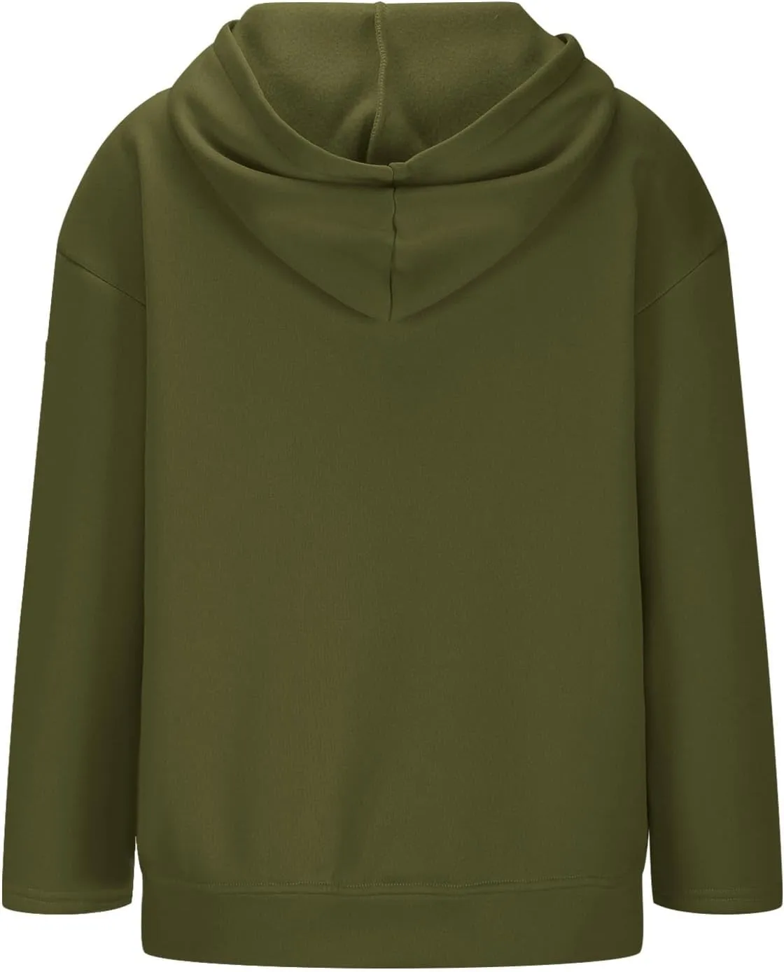 Womens Solid Fleece Hooded Sweatshirts Oversized Casual Fall Winter Pullover Hoodies 2024 Baggy Long Sleeve Tops 2024