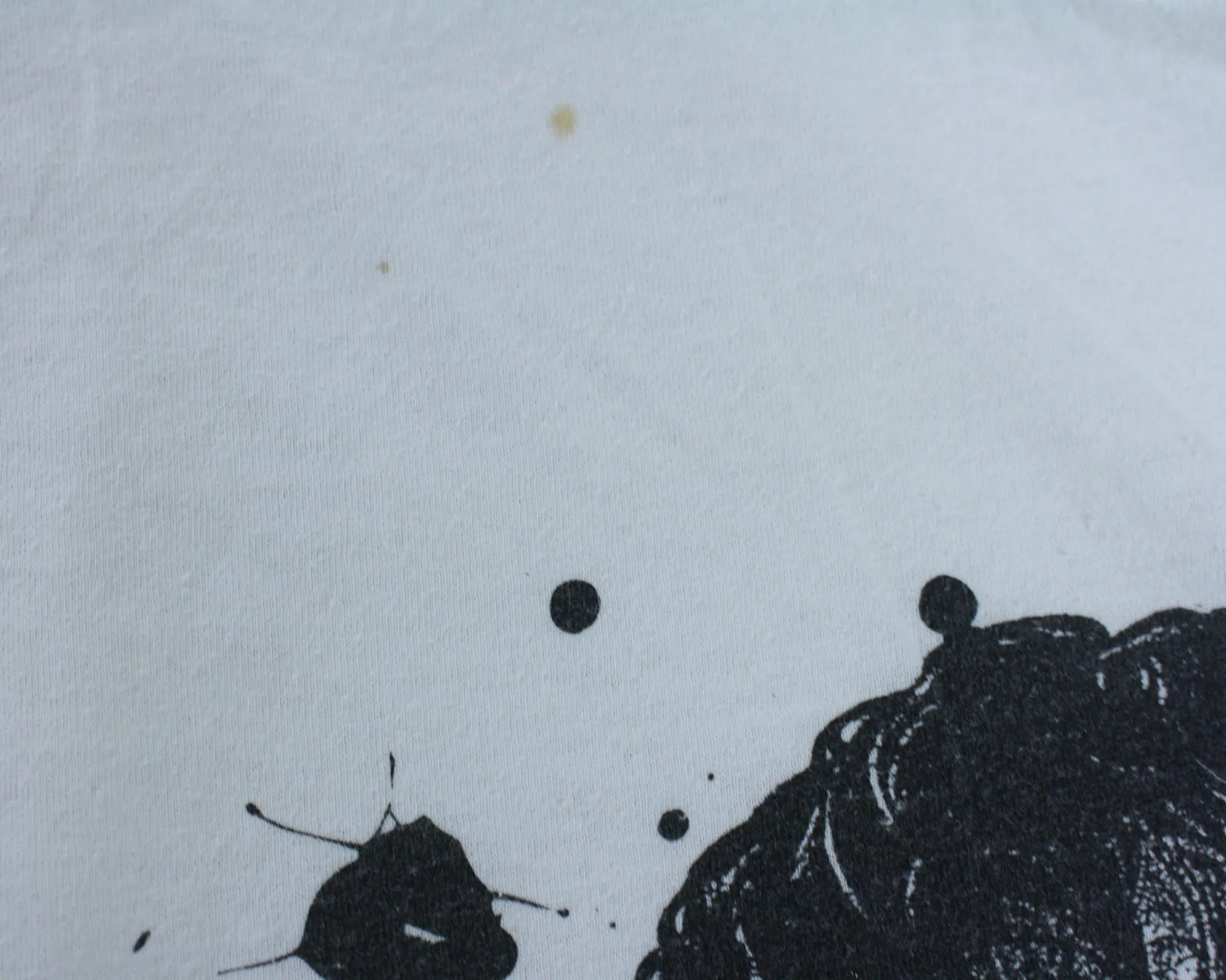 WWF BRET HART PAINT SPLATTER T-SHIRT LG