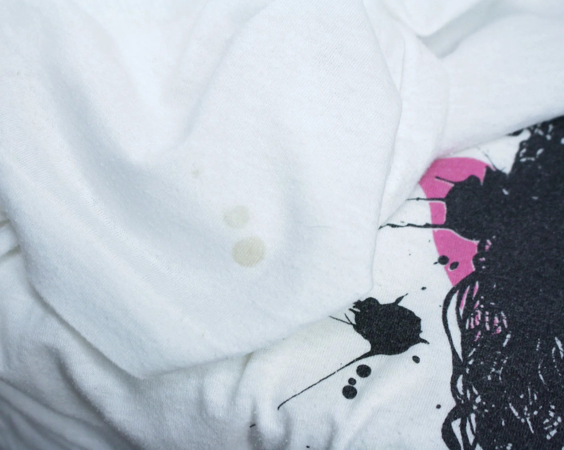 WWF BRET HART PAINT SPLATTER T-SHIRT LG